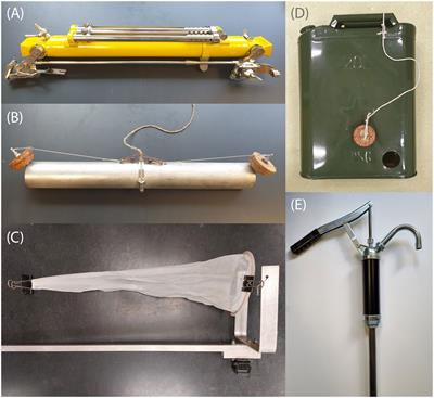 Plastic-less equipment for sampling marine microplastics